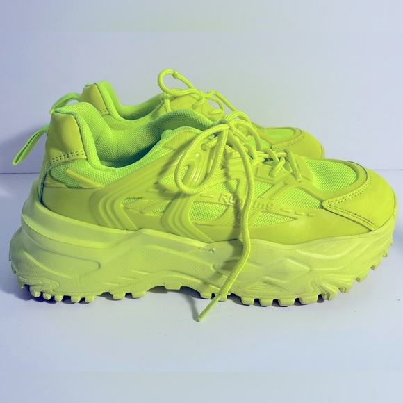 Womens Néon Platform Sneakers - Size 38 - Picture 3 of 11